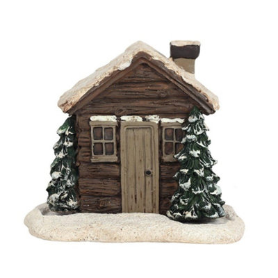 Something Different Unisex Dark Brown Log Cabin Incense Cone Holder In - Image 3