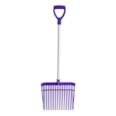 Red Gorilla D-Handle Short Stable Fork Purple (One Size) from B&Q