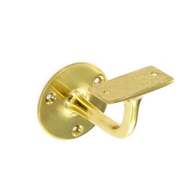 Securit Br Handrail Bracket Gold (63mm) from B&Q