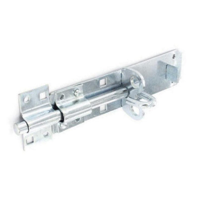 Securit Zinc Plated Padlock Bolt Silver (200mm) from B&Q