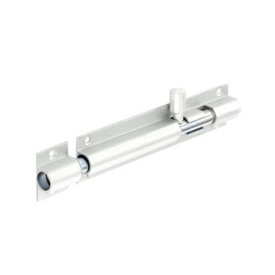 B&Q Silver Securit Aluminium Door Bolt (63Mm)