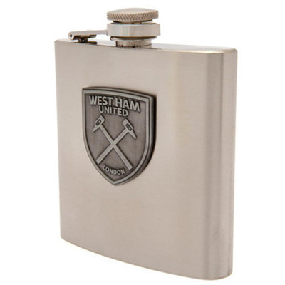 West Ham United Fc Badge Hip Flask - Silver - Image 3