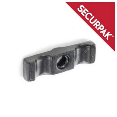 Securpak Turn Button (Pack Of 2) Black (50mm) from B&Q