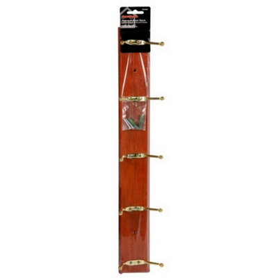 Supahome Coat Hook Brown (12mm X 490mm X 65mm) from B&Q