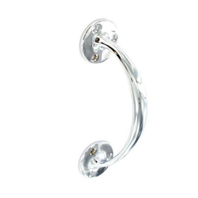 Securit Chrome Bow Handle Silver (150mm) from B&Q