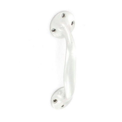 Securit Aluminium Bow Handle Silver (150mm) from B&Q