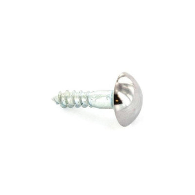 (38Mm, Silver) Securit Mirror Screw (Pack Of 4) 5063107620552 - Image 3