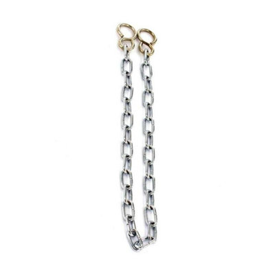 Securit Basin Plug Chain Silver/gold (300mm) from B&Q