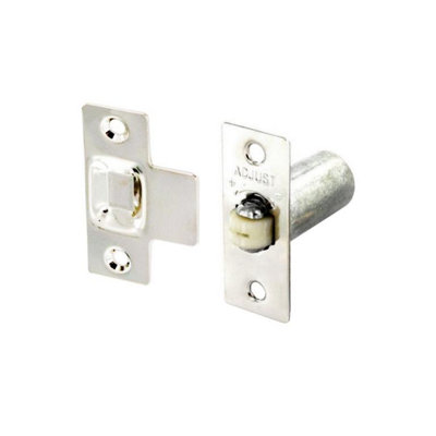  - Securit Nickel Plated Adjustable Roller Cabinet Catch Silver (One Size)