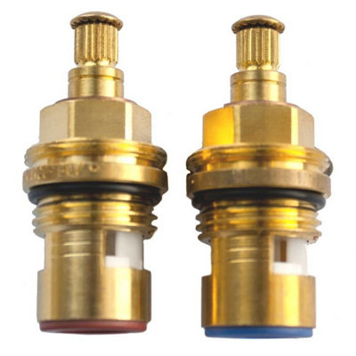 Oracstar Ceramic Tap Gland (Pack Of 2) Gold (14.9mm X 7.6mm) from B&Q
