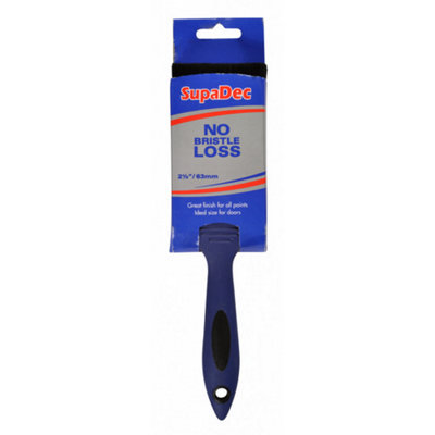 Supadec No Bristle Loss Paint Brush Blue/black (62mm) from B&Q