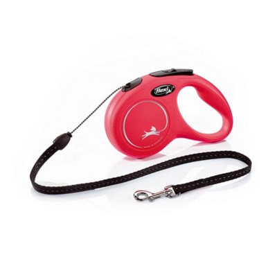 B&Q Flexi New Clic Small Retractable Dog Lead (8M) Red