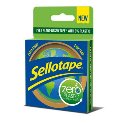 Sellotape Zero Plastic Tape Clear (30M X 24mm) from B&Q