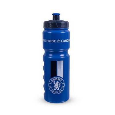 Chelsea Fc The Pride Of London Plastic Water Bottle Blue/white (One Size) from B&Q