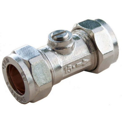 Oracstar Pfc16 Isolating Valve Silver (15mm X 15mm) from B&Q