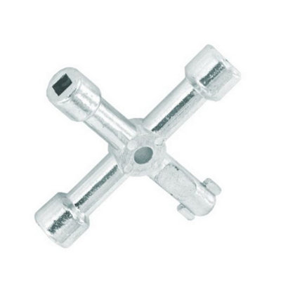 Securit Four Way Utility Key - Silver - Image 4