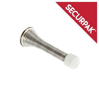 Securpak Chrome Door Stopper Chrome (75mm) from B&Q