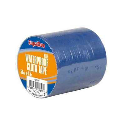 B&Q Supadec Waterproof Cloth Tape (4.5M X 48Mm) Blue
