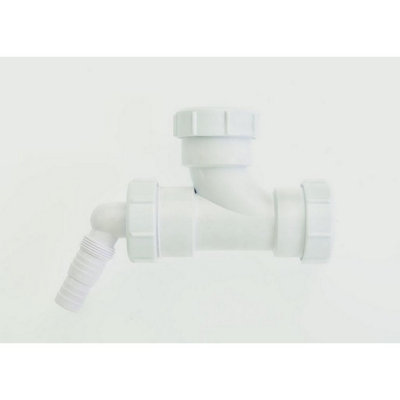 Make Washing Machine Outlet White (40mm) from B&Q