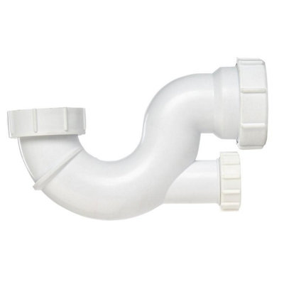 B&Q Make Shallow Bath Trap (40Mm) White