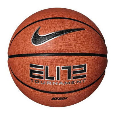 Nike Elite Tournament Basketball Amber/black (7) from B&Q