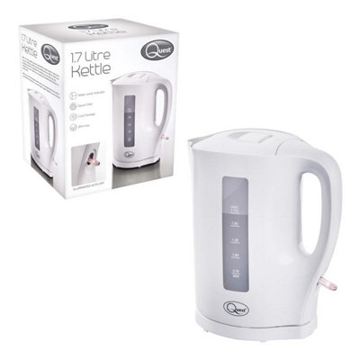 Quest Electric Kettle White (One Size) from B&Q