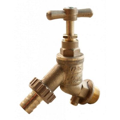 Oracstar Hose Union Bib Tap Check Valve Gold (One Size) from B&Q