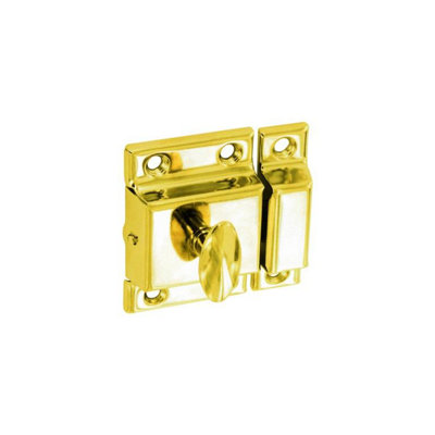 Securit Br Plated Cupboard Handle Gold (50mm) from B&Q