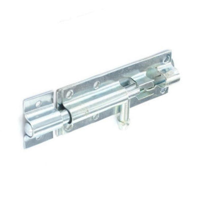 Securit Zinc Plated Tower Bolt Chrome (100mm) from B&Q