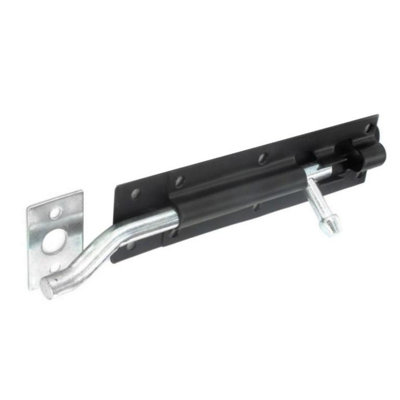  - Securit Necked Tower Bolt Black (150mm)