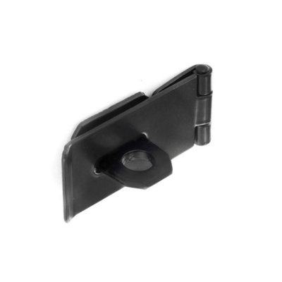 Securit Hasp And Staple Black (75mm) from B&Q
