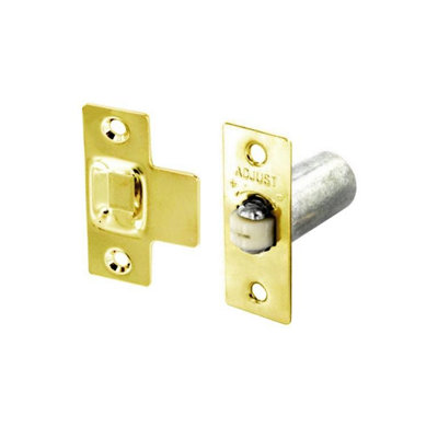 Securit Adjustable Roller Cabinet Catch Gold (One Size) from B&Q