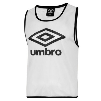  - Umbro Childrens/kids Training Bib White/black (L-Xl)