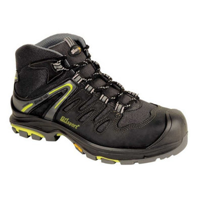 Grisport Mens Trojan Leather Safety Boots Black (7 Uk) from B&Q