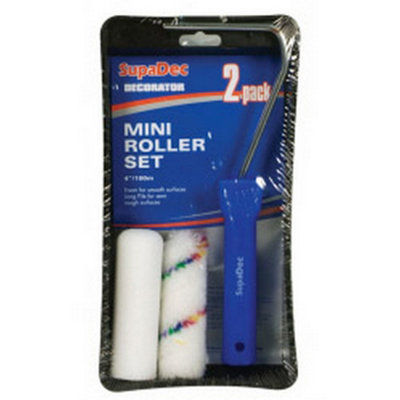 Supadec Mini Paint Roller Set (Pack Of 4) 5063107770196 - Image 3