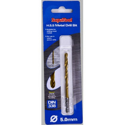  - Supatool Titanium Hss Drill Bit Gold (86mm X 5mm)