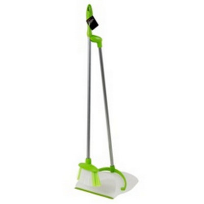 Supahome Dustpan And Brush White/green (One Size) from B&Q