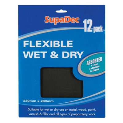Supadec Wet & Dry Sandpaper (Pack Of 12) 5063107789426 - Image 3