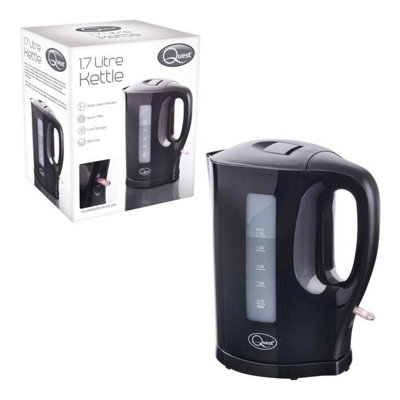 Quest Electric Kettle Black (One Size) from B&Q
