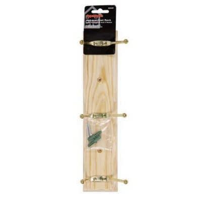 Supahome Coat Hook Natural (12mm X 290mm X 65mm) from B&Q