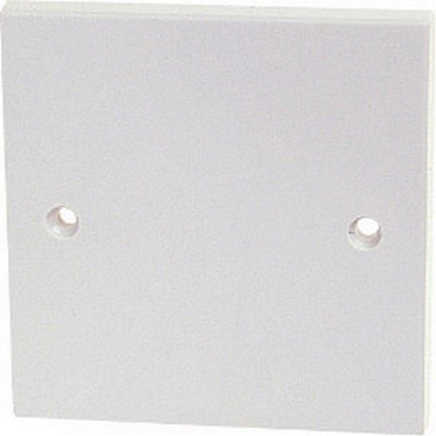 Dencon Plastic Wall Blanking Plate White (One Size) from B&Q