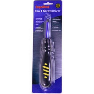Supatool 8 In 1 Multi-Screwdriver Black (One Size) from B&Q