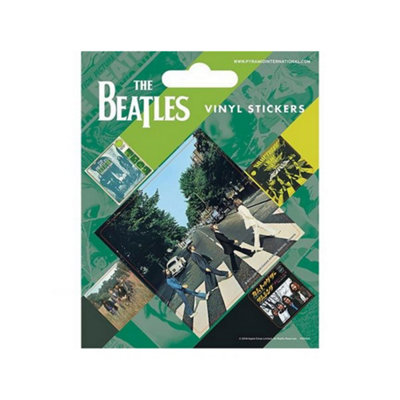 B&Q The Beatles Vinyl Abbey Road Stickers (Pack Of 5) Multicoloured (One Size)