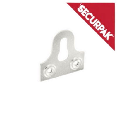 Securpak Zinc Plated Slotted Gl Plate (Pack Of 4) Silver (38mm) from B&Q