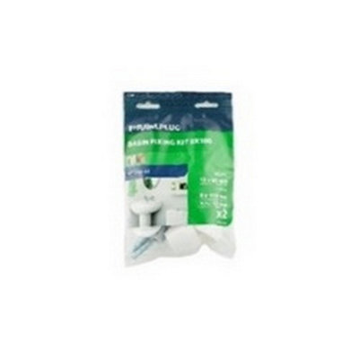 Rawlplug Basin Fixing Kit White (One Size) from B&Q