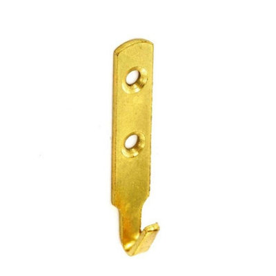 Securit Br Plated Picture Hooks (Pack Of 2) Gold (One Size) from B&Q