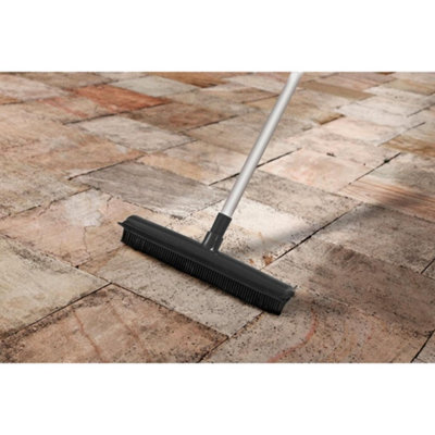  - Supahome Rubber Broom Grey/black (One Size)