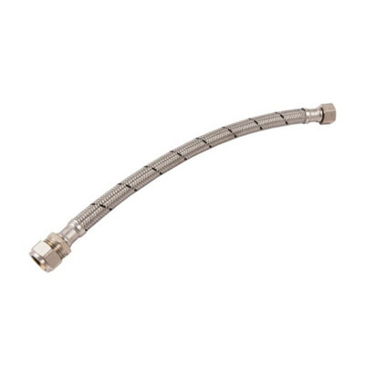 Securplumb Flexi Tap Connector (Pack Of 2) Silver (One Size) from B&Q