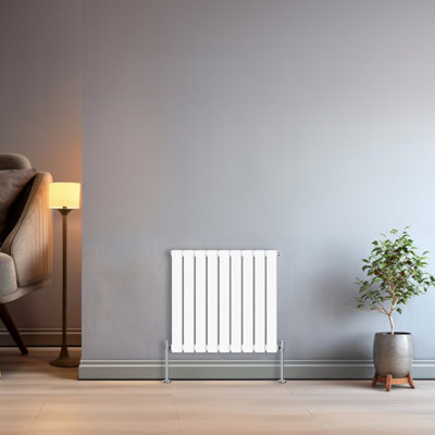 B&Q -  600X612 mm Horizontal Single Flat Panel Designer Radiator White