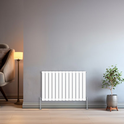 Right Radiators 600X884 Mm Horizontal Single Flat Panel Designer Radiator White